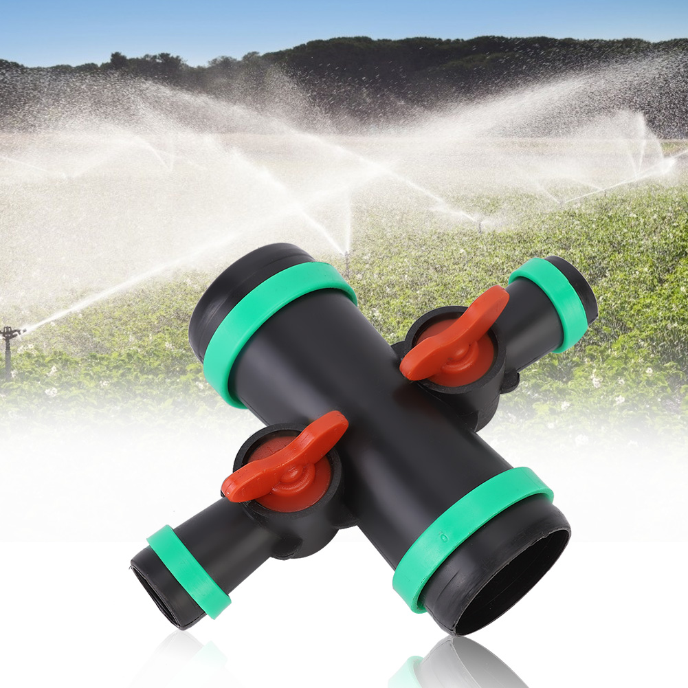 Bewässerungs-mikrosprührohrverbinder 4-wege-schlauchanschluss Bewässerungssprinkler G1"/g2"-ventil