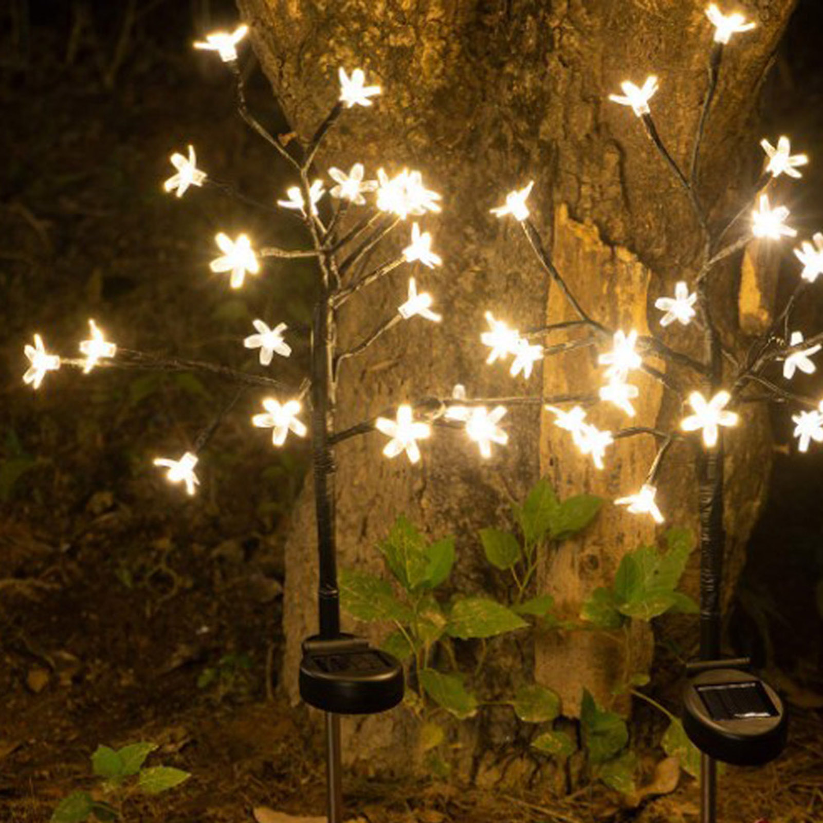 20 Leds, Wasserdicht, Solarbetrieben, Kirschbaum-gartenleuchte, Rasen- Und Bodendekoration Für Garten, Hof Und Landschaft