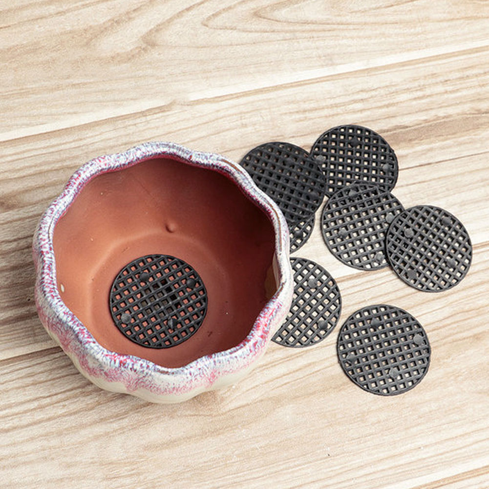 10 Stück Garten-blumentöpfe Lochgittermatte Unterlage Pflanzentopf Bonsai Bodengittermatte (4,5 Cm)