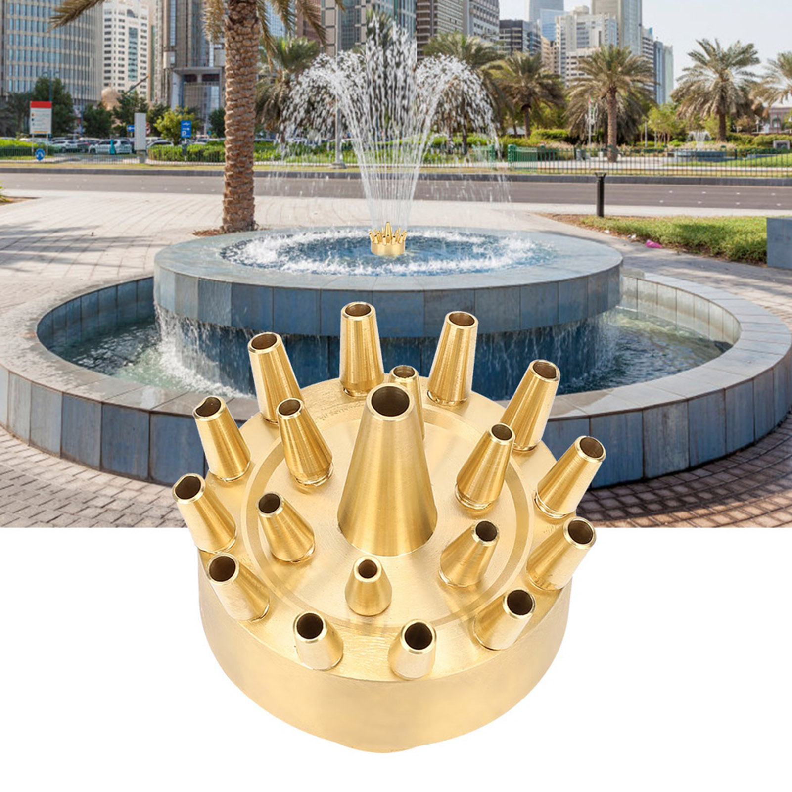 Gartenbrunnen-sprühdüse, Landschaftsdüse, Sprinkler-sprühkopf, Innengewinde 1 Zoll