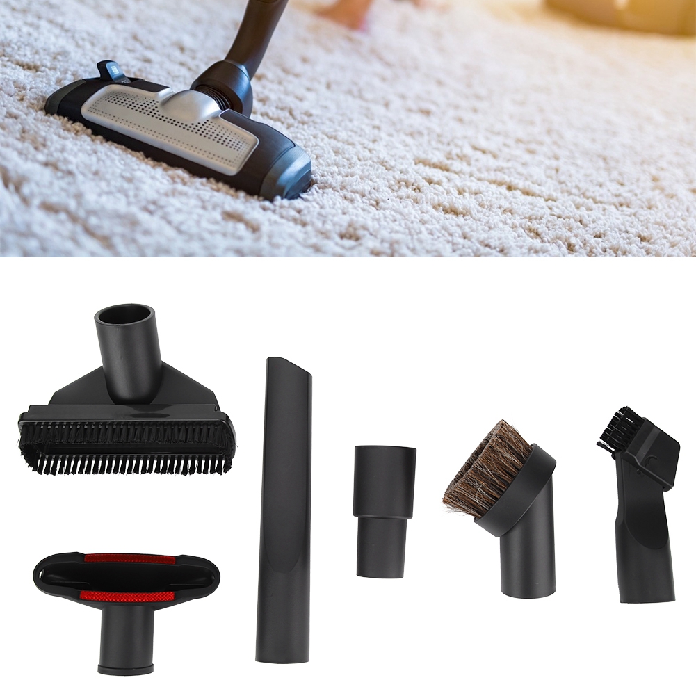 6-teiliges Set Staubsaugerzubehör: Saugkopf-bürstenadapter-ersatzsets