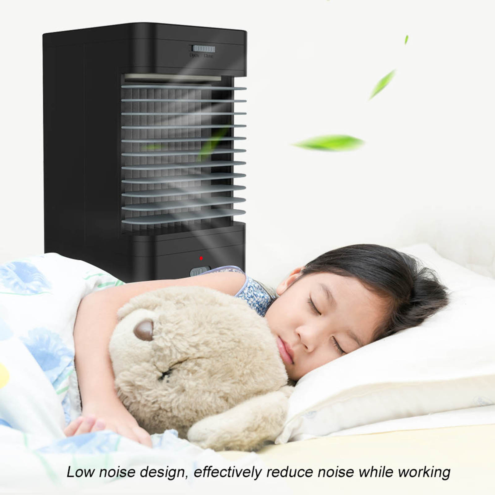 Tragbares Klimagerät, Mini-ventilator-luftbefeuchter-system, Kabelloser Kühler, Eu-stecker 110–220 V