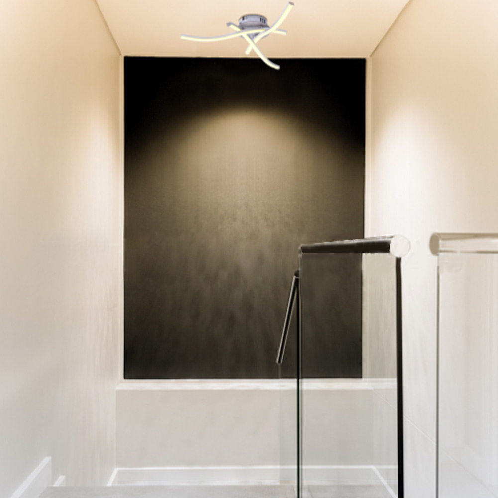 Led-deckenleuchte Mit Gabelform Für Schlafzimmer, Balkon Und Wohnzimmer, 85–265 V, Warmweiß