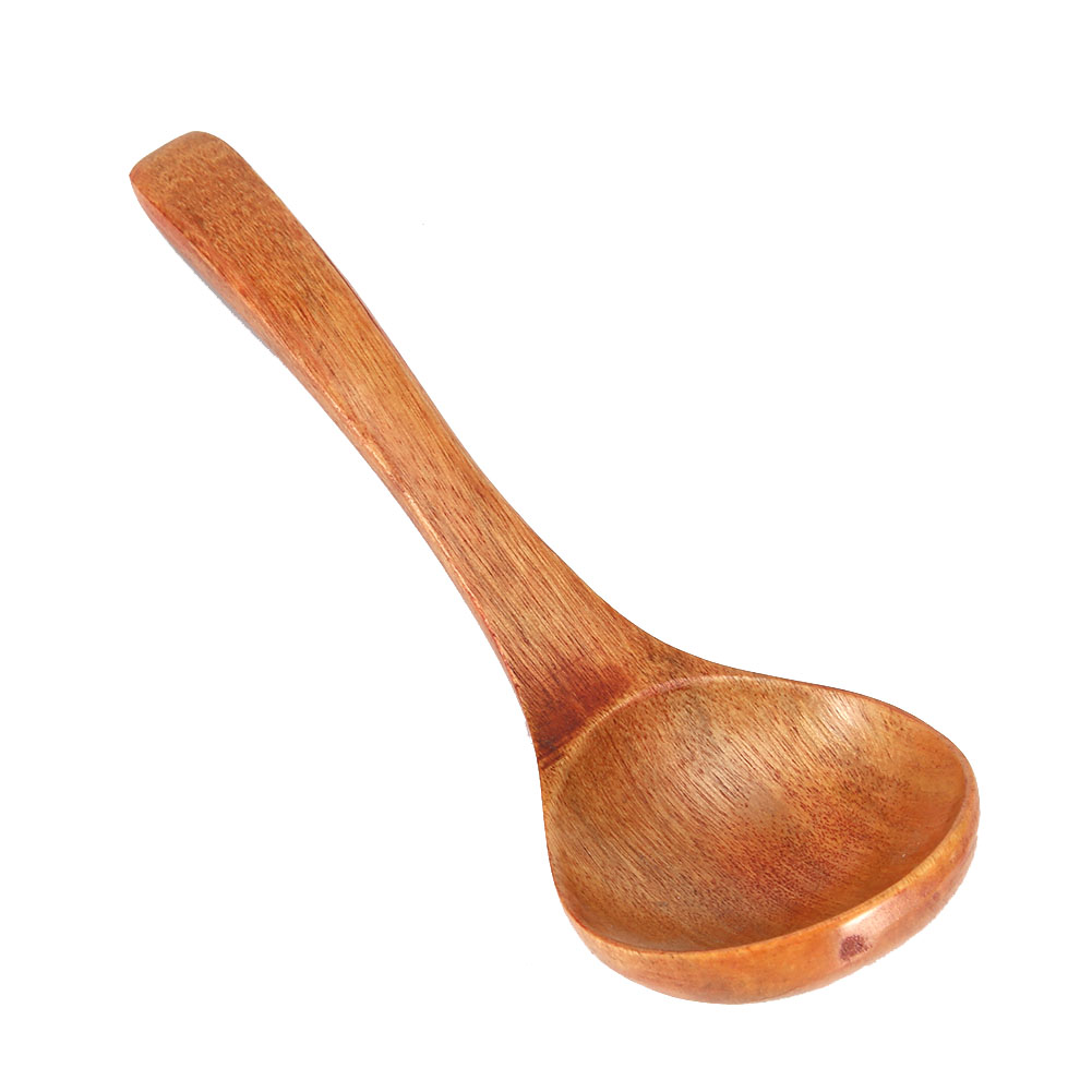 Schöpfkelle Aus Naturholz Mit Langem Griff, Küchenhelfer (01)