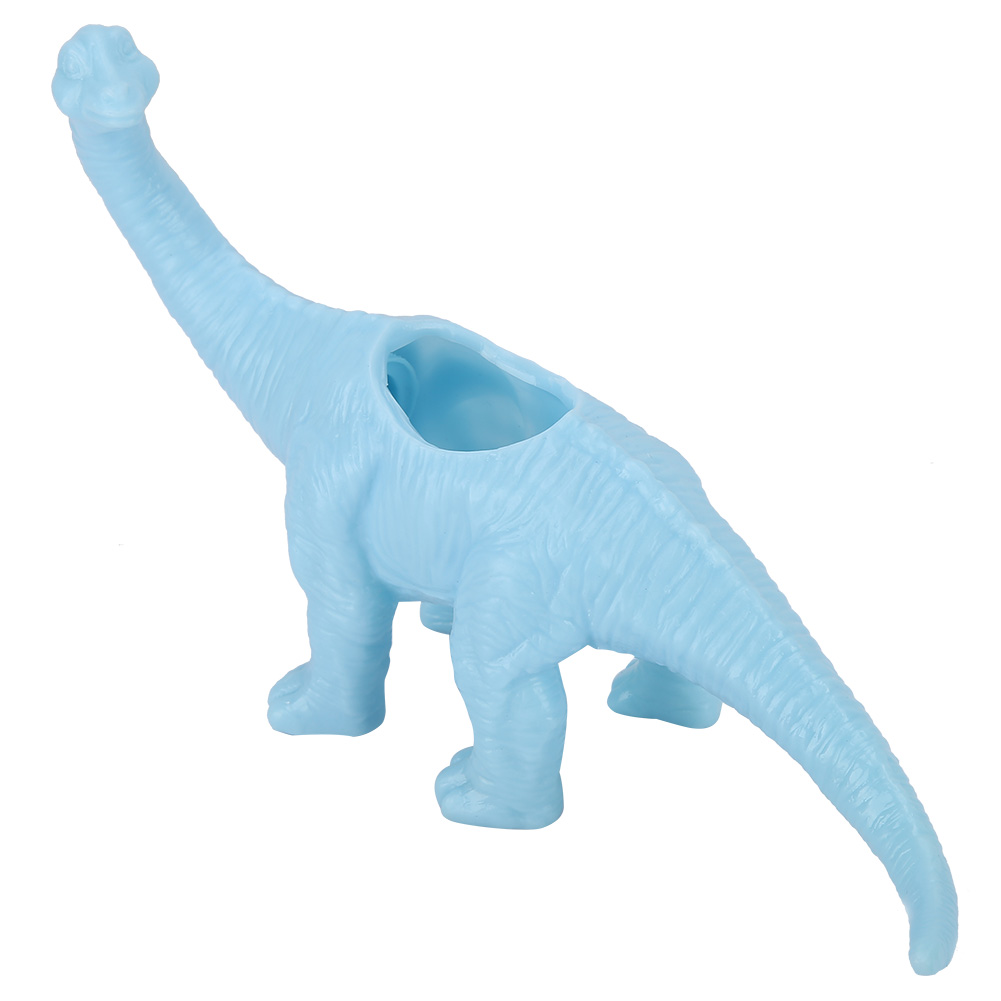 Dinosaurier-tierblumentopf, Kaktus-sukkulenten-pflanztopf, Gartendekoration (hellblau)
