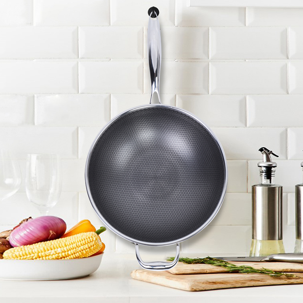 Multifunktionale, Antihaftbeschichtete Brat- Und Backpfanne Aus Edelstahl 304, 32 Cm