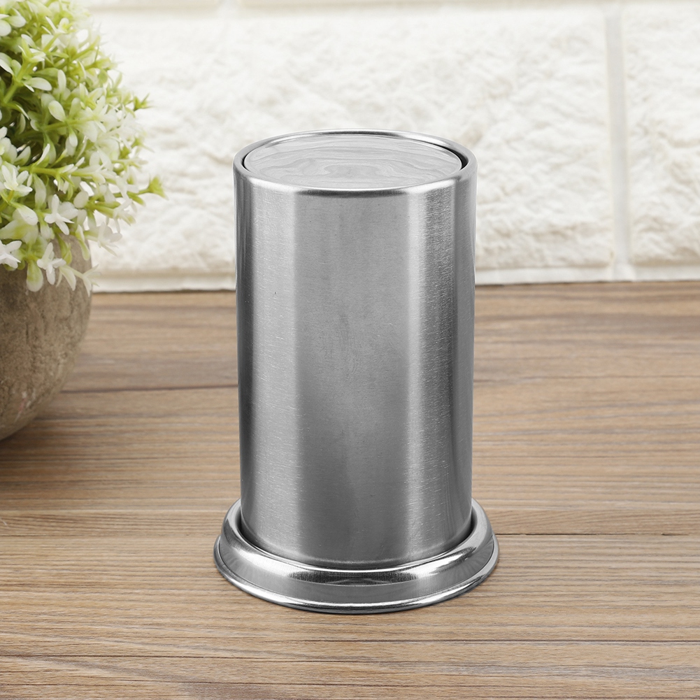 Zahnstocherhalter Aus Edelstahl, Ideal Für Hotel, Restaurant, Zuhause Oder Schreibtisch, Aufbewahrungsbehälter Für Wattestäbchen