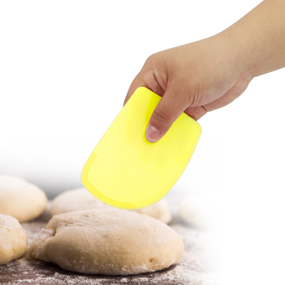 3-teiliges Set Backschaber, Cremespatel, Gebäckwerkzeuge, Teigschaber Für Weichen Teig, Küche (gelb)
