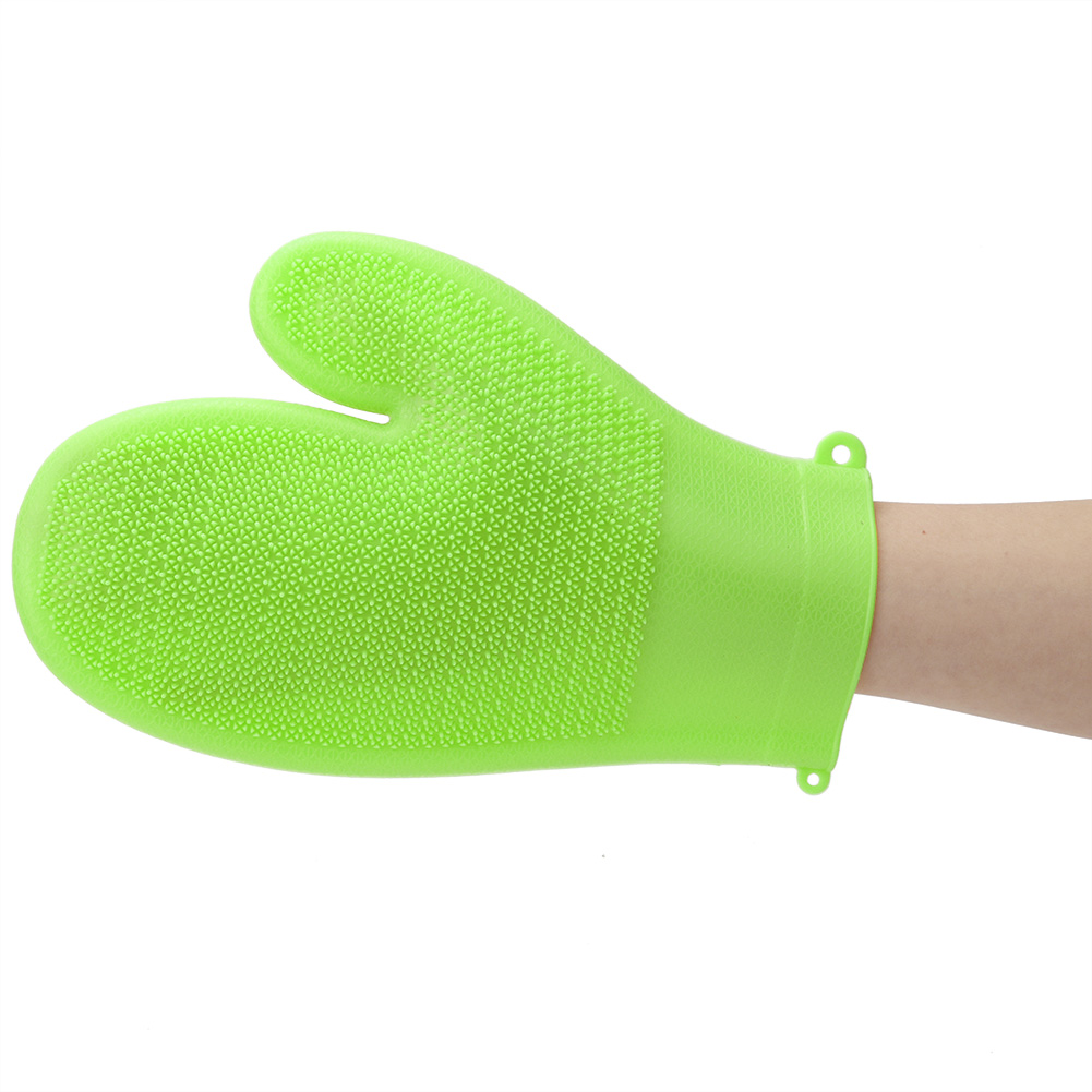 Hitzebeständiger, Rutschfester Und Hitzebeständiger Silikonhandschuh Für Die Küche (grasgrün)