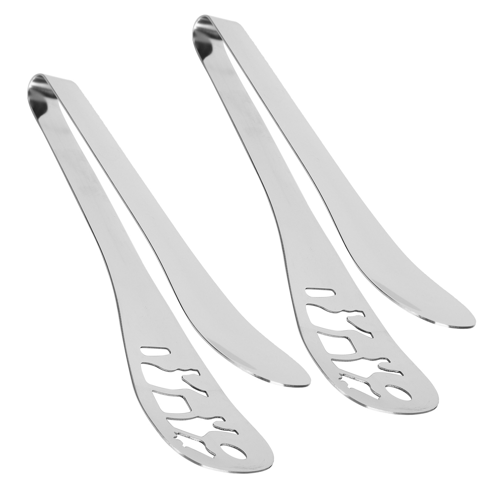 2 Stück Verdickte, Hitzebeständige Grillzange Aus Edelstahl 304 Für Steaks, Grills Und Backwaren
