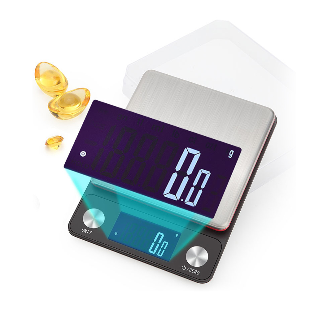 Hochpräzise, Per Usb Aufladbare Küchenwaage, Multifunktionale Elektronische Waage, Genauigkeit 5 Kg 0,1 G