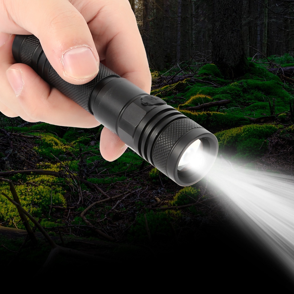 Tragbare, Wasserdichte Led-taschenlampe Aus Aluminium Mit Usb-ladefunktion Für Den Außenbereich – Superhell Und Ideal Für Notfälle