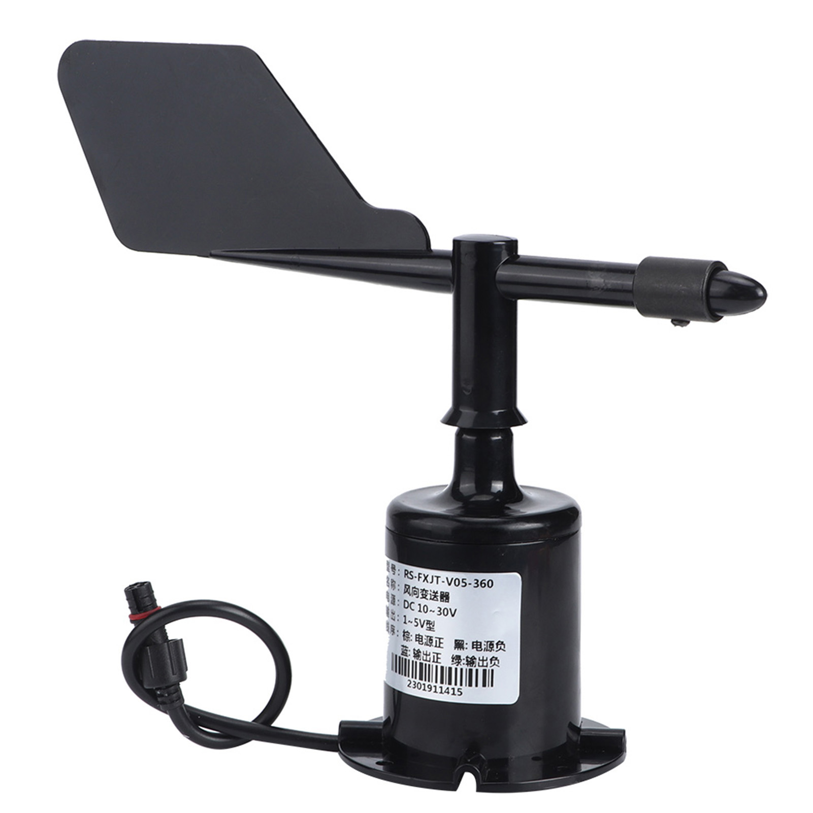 360-grad-windmessumformer, Windgeschwindigkeitsanemometer, Instrumente Für Umgebungswetter, 1-5 V (5-v-netzteil)