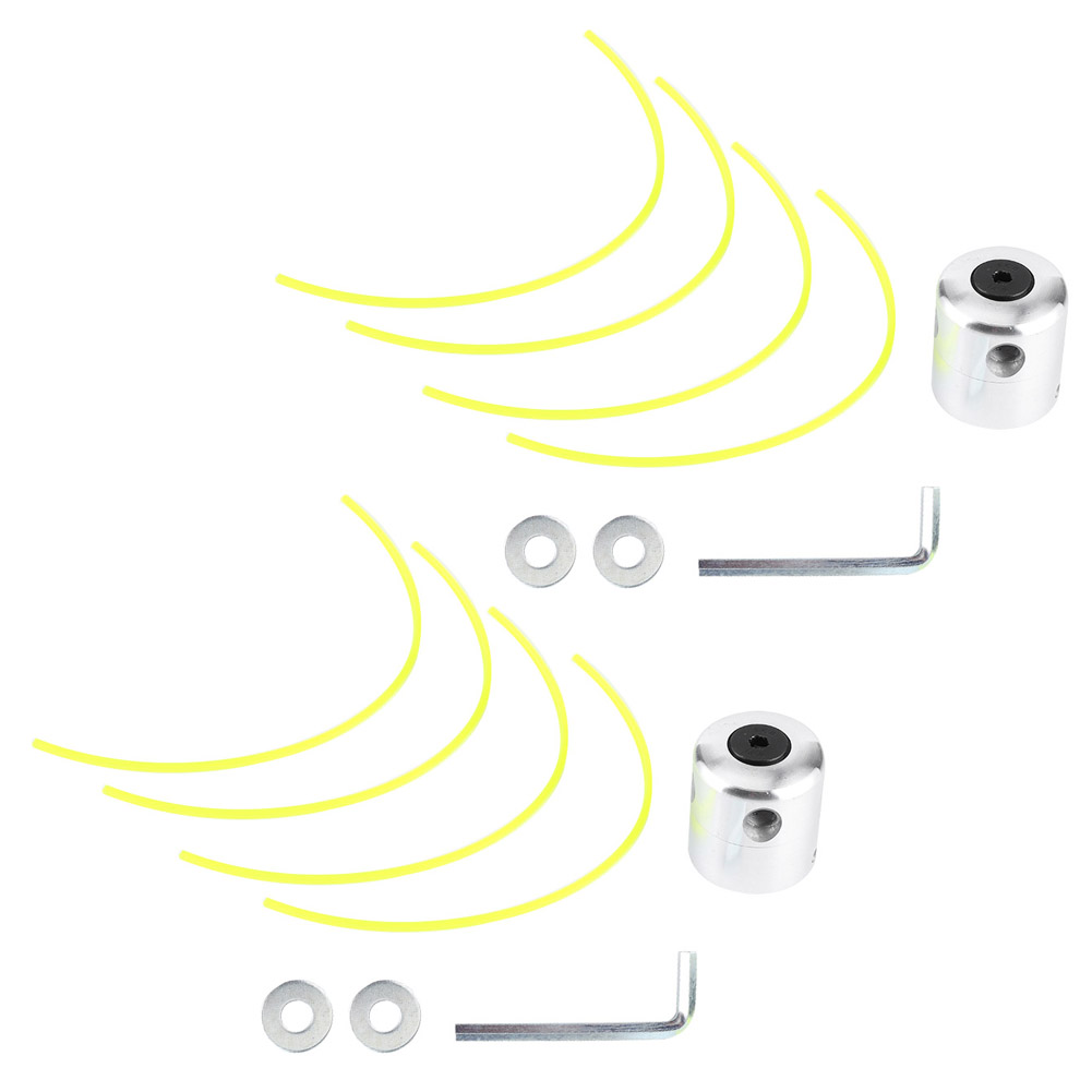 2-teiliges Set Gartenrasenmäher-trimmerkopf Aus Aluminiumlegierung Mit Fadensatz Ersatzteile