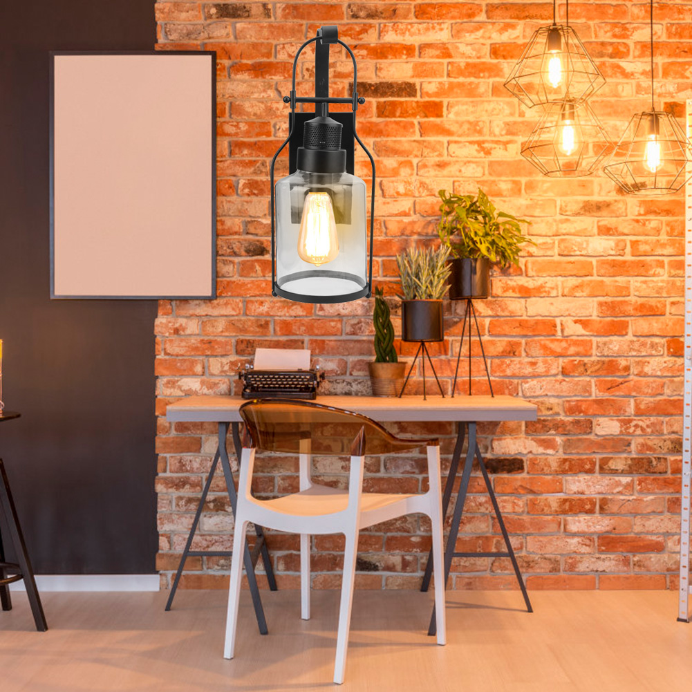 E27/e26 Led-wandleuchten Im Industriellen Retro-stil Aus Glas Für Flure, Bars, Cafés – Ideale Beleuchtung