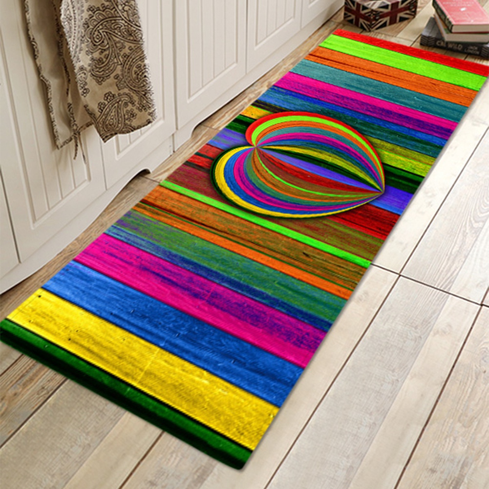 Rutschfeste Fußmatte, Türvorleger, Teppich Für Küche, Wohnzimmer, Schlafzimmer, Dekoration, 60 X 180 Cm