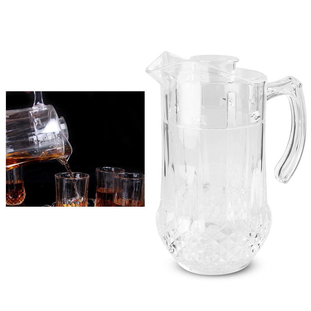 1300 Ml Acryl-kaltwasserkrug, Zapfbierkrug, Entenschnabelkessel Mit Deckel Für Ktv, Bar, Hotel