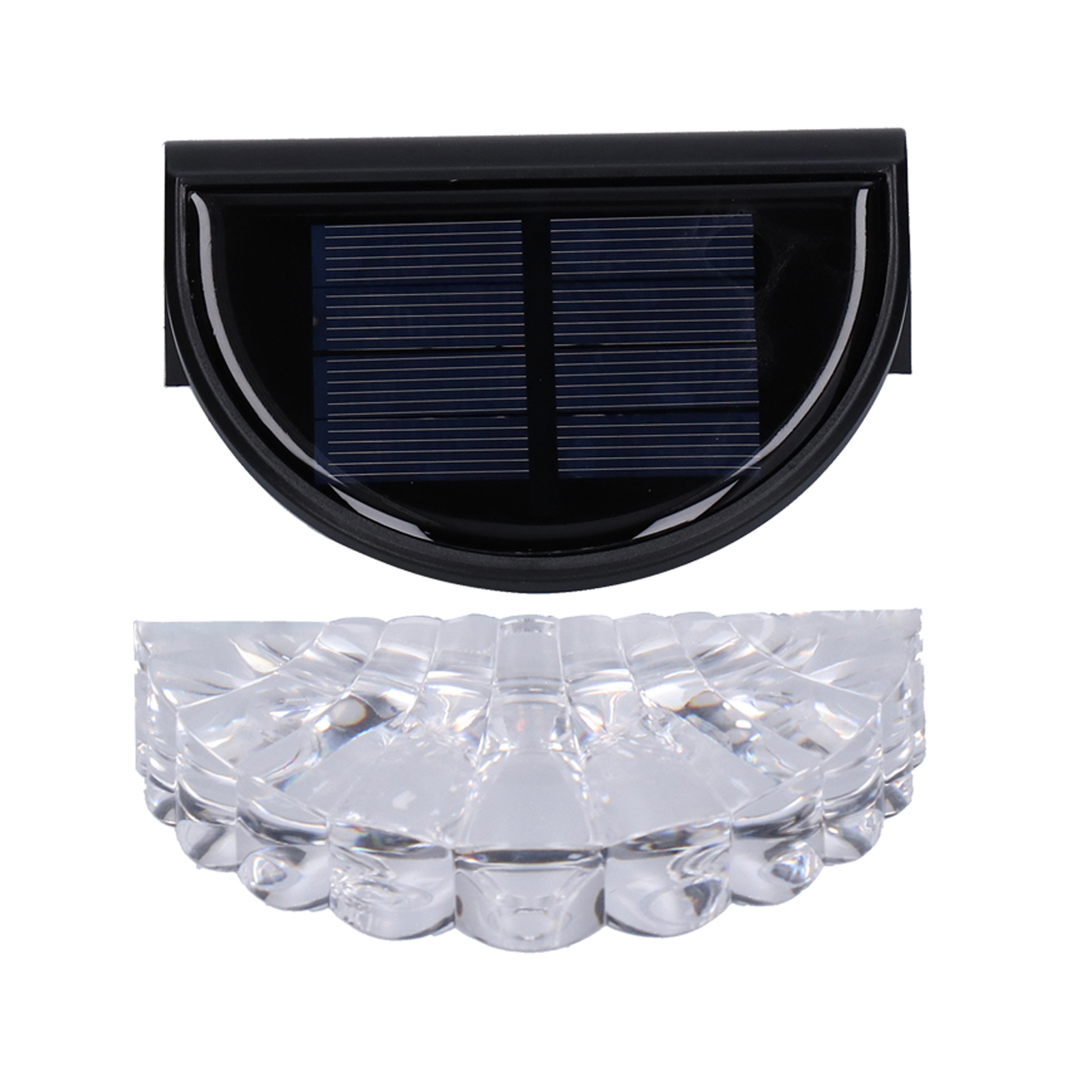 Terrassenbeleuchtung Mit Polykristallinem Silizium-solarpanel, Warmweißes Licht Und Rgb-modus, Ip65 Wasserdicht, Keine Verkabelung, Zaunbeleuchtung