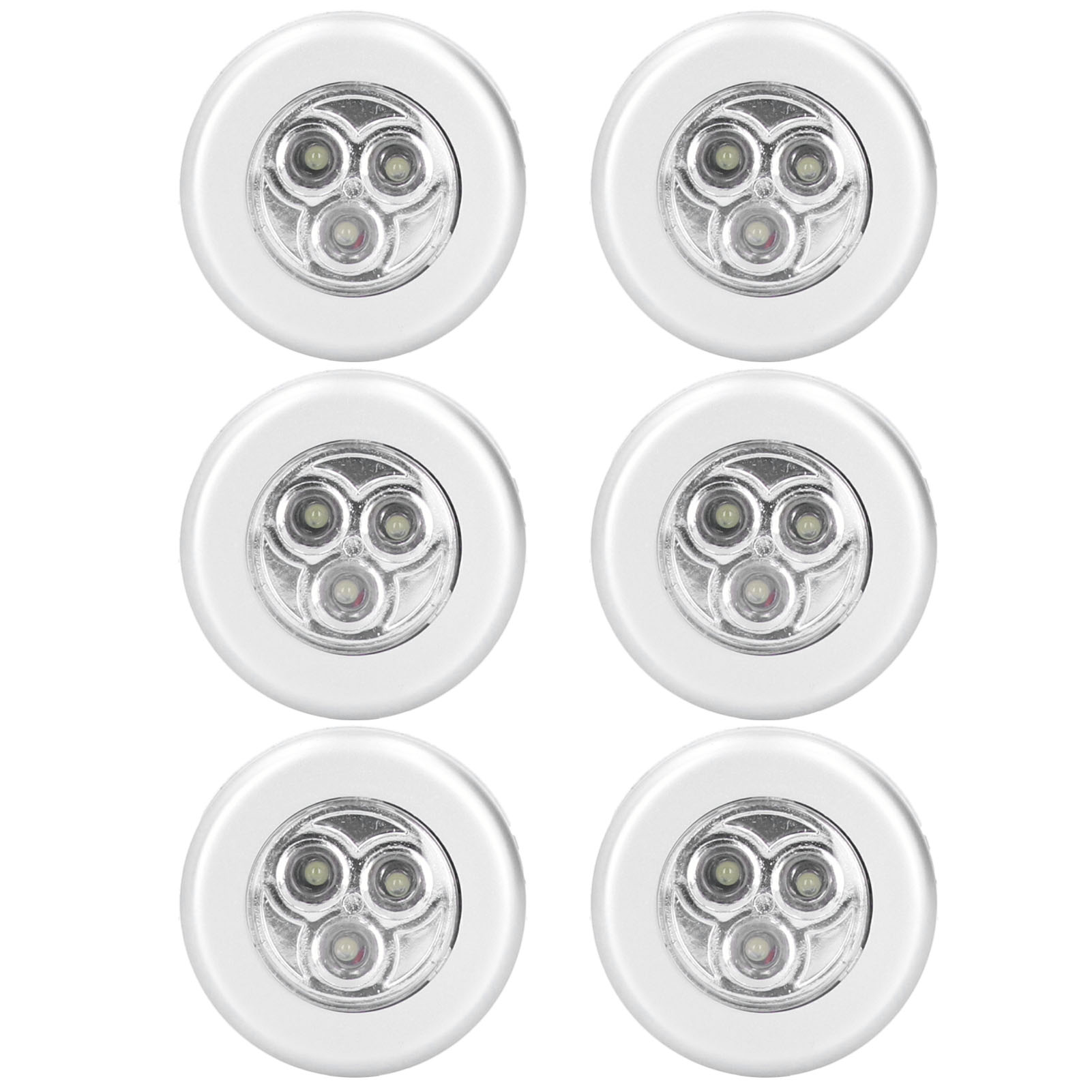 6er-set Led-schrankleuchten Mit Touch-steuerung Für Schranktüren, Geeignet Für Innen- Und Außenmöbel
