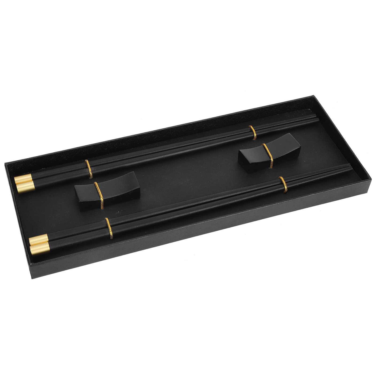 Essstäbchen-set Im Chinesischen Stil, 2er-set Mit Essstäbchenhalter, Ideal Für Zuhause, Hotel Und Restaurant.