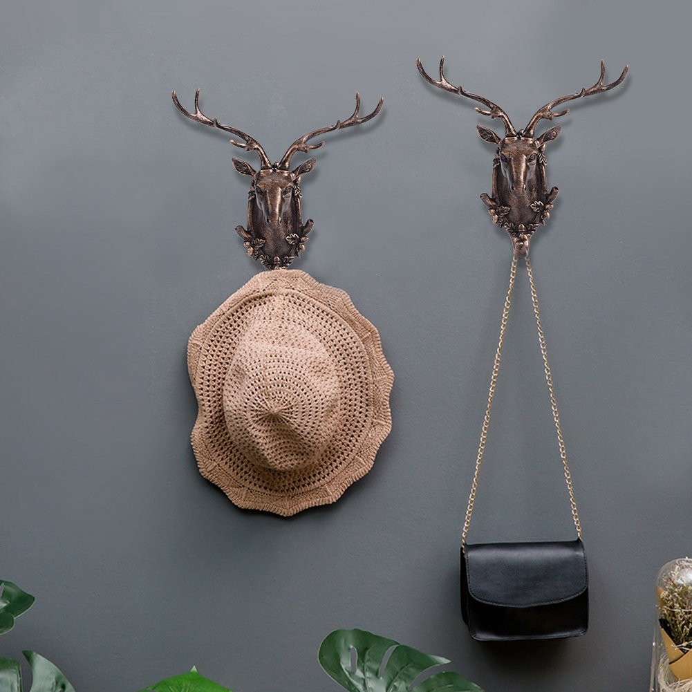Wandhaken Aus Kunstharz In Tierform Für Badezimmer, Handtuchhalter, Mantelhaken, Huthaken, Schlüsselhaken, Antikgold