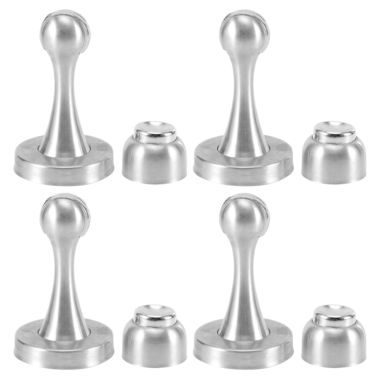 4er-set Türstopper Aus Edelstahl, Moderne Magnetische Türstopperhalterung Für Zuhause