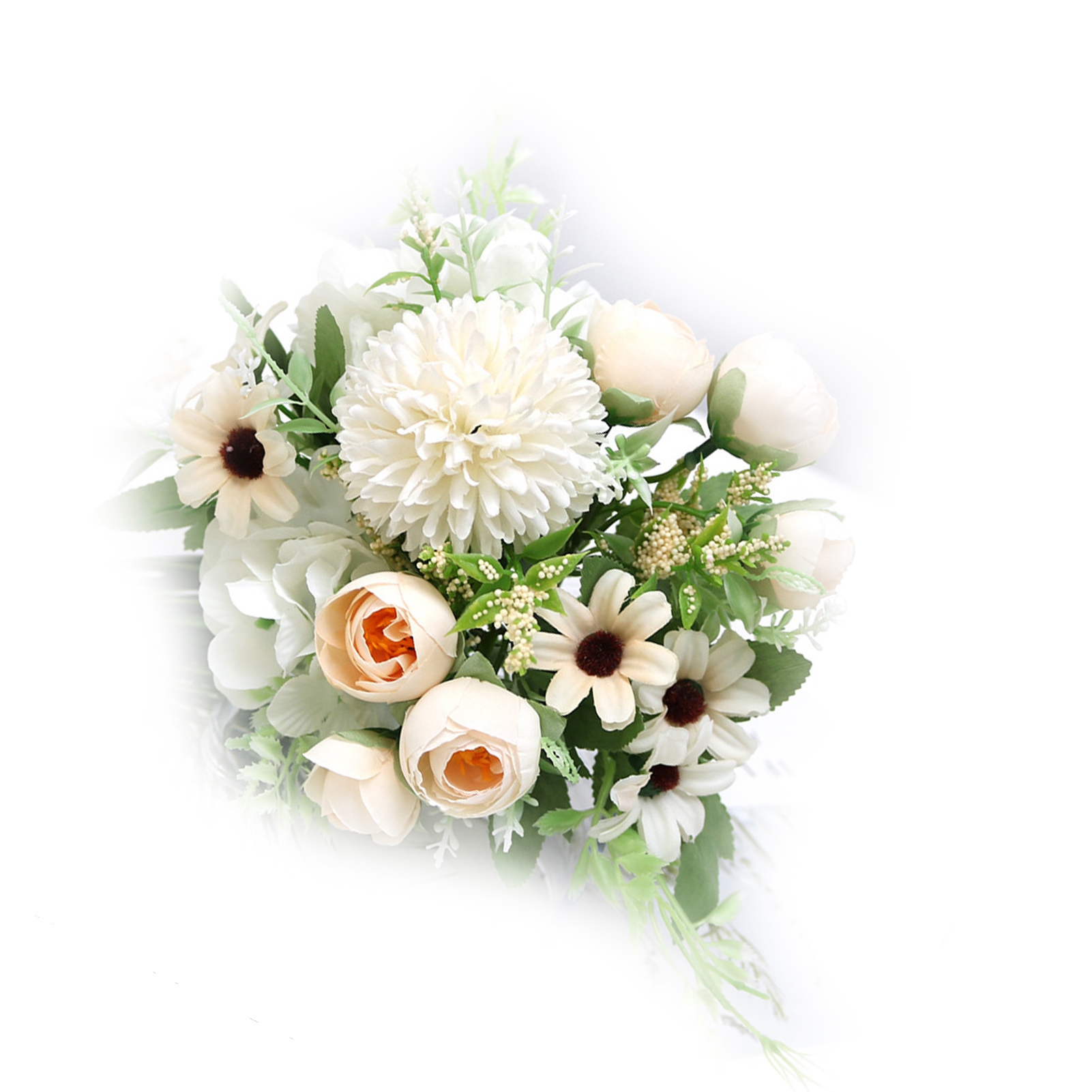 Künstlicher Blumenball, Detailgetreu, Langlebig, Aus Seide, Für Fotoshootings, Champagner