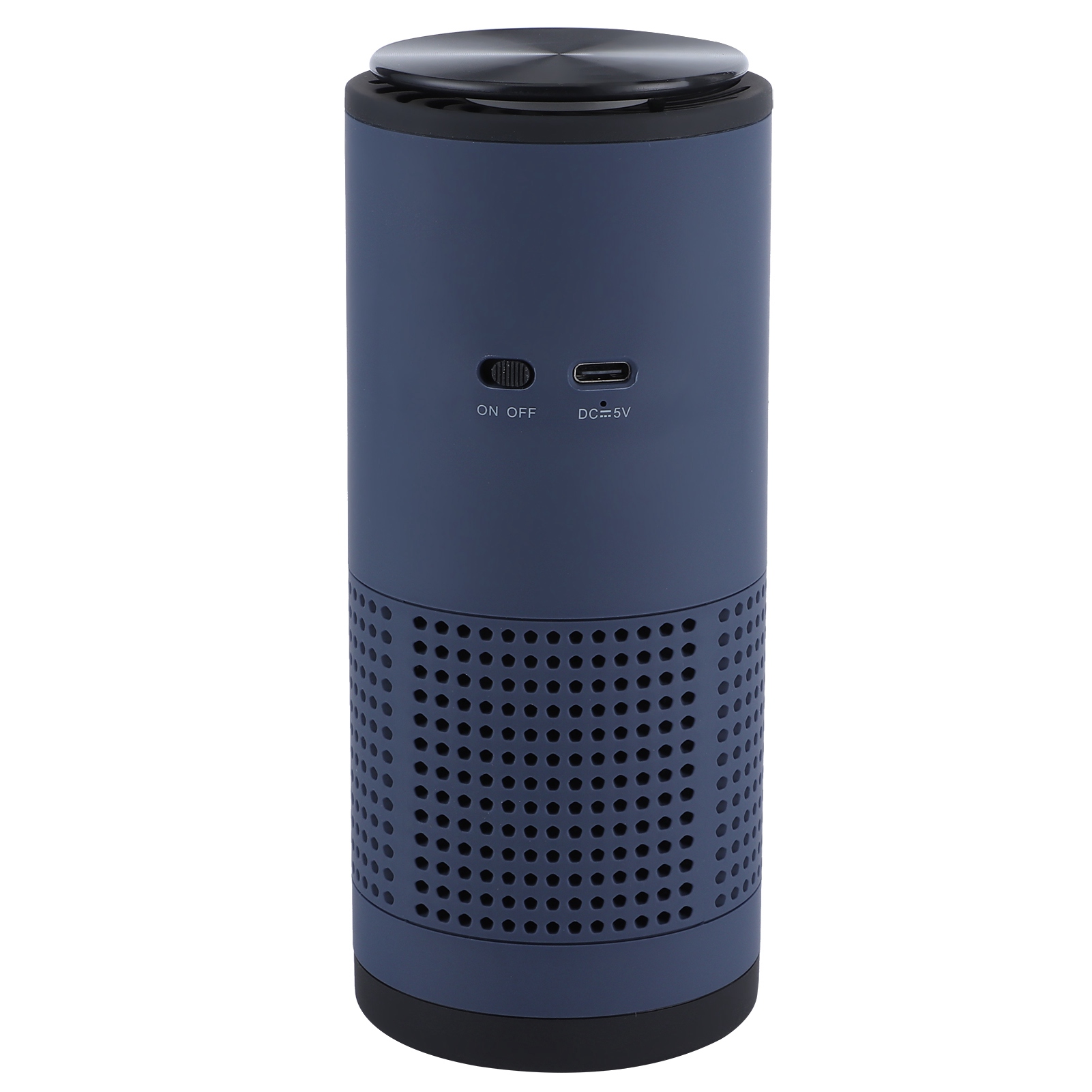 Tragbarer Auto-luftreiniger Mit Negativ-ionen, Formaldehyd-geruchsneutralisierung, Usb-ladefunktion, Marineblau