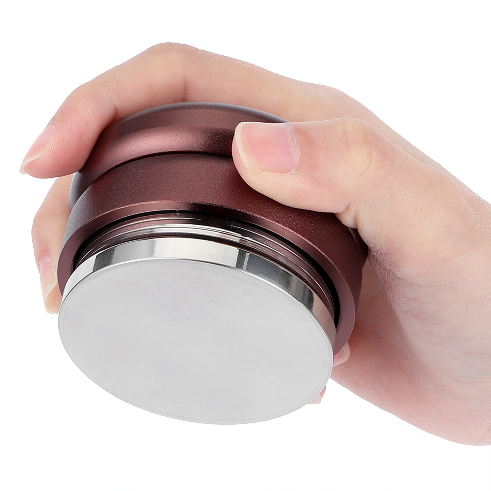 Verstellbarer Kaffeestampfer Aus Edelstahl Mit Flacher Basis, Kaffeepulververteiler Und Nivellierungswerkzeug Für Zuhause Und Büro