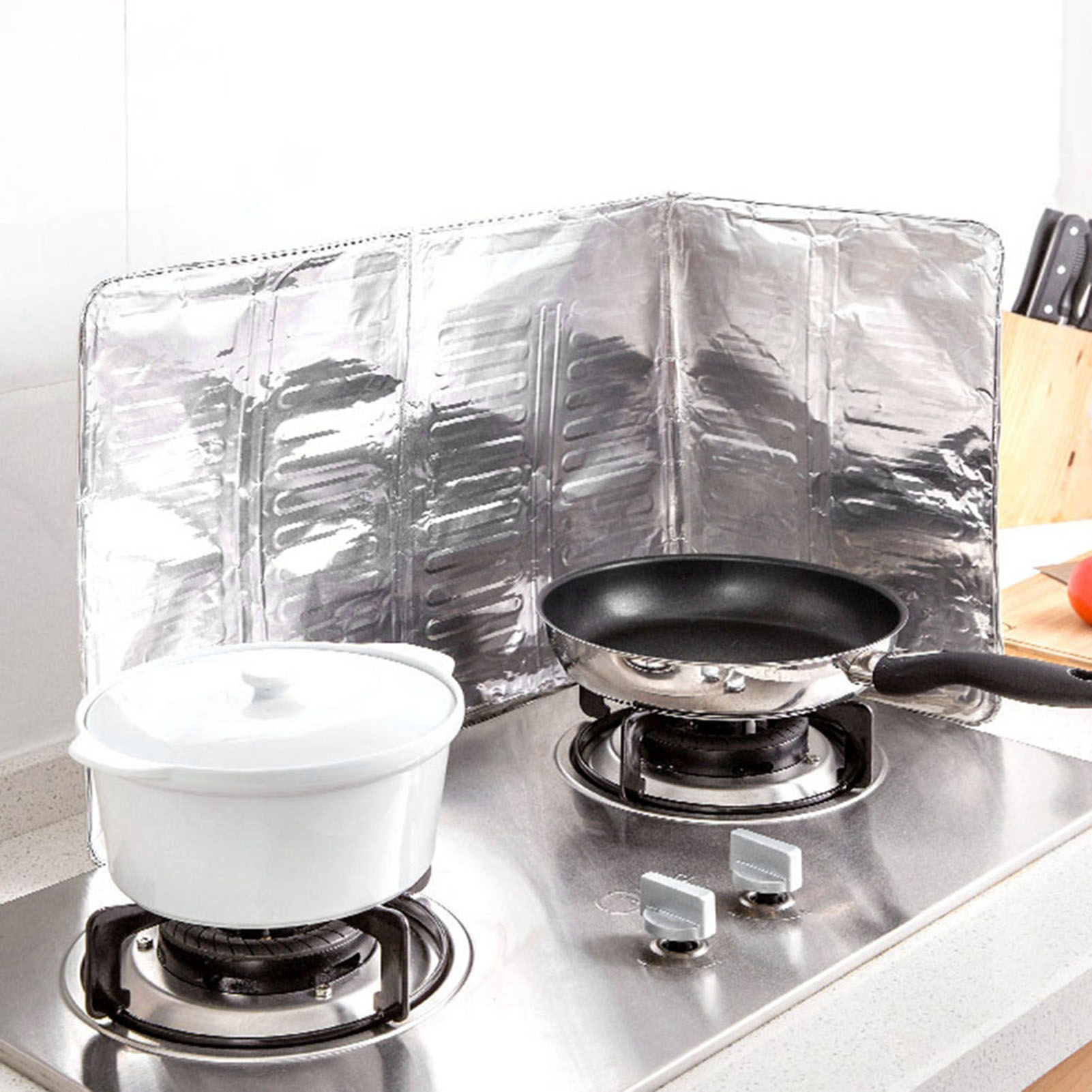 Aluminiumfolienplatte Verhindert Ölspritzer Beim Kochen Auf Gasherden