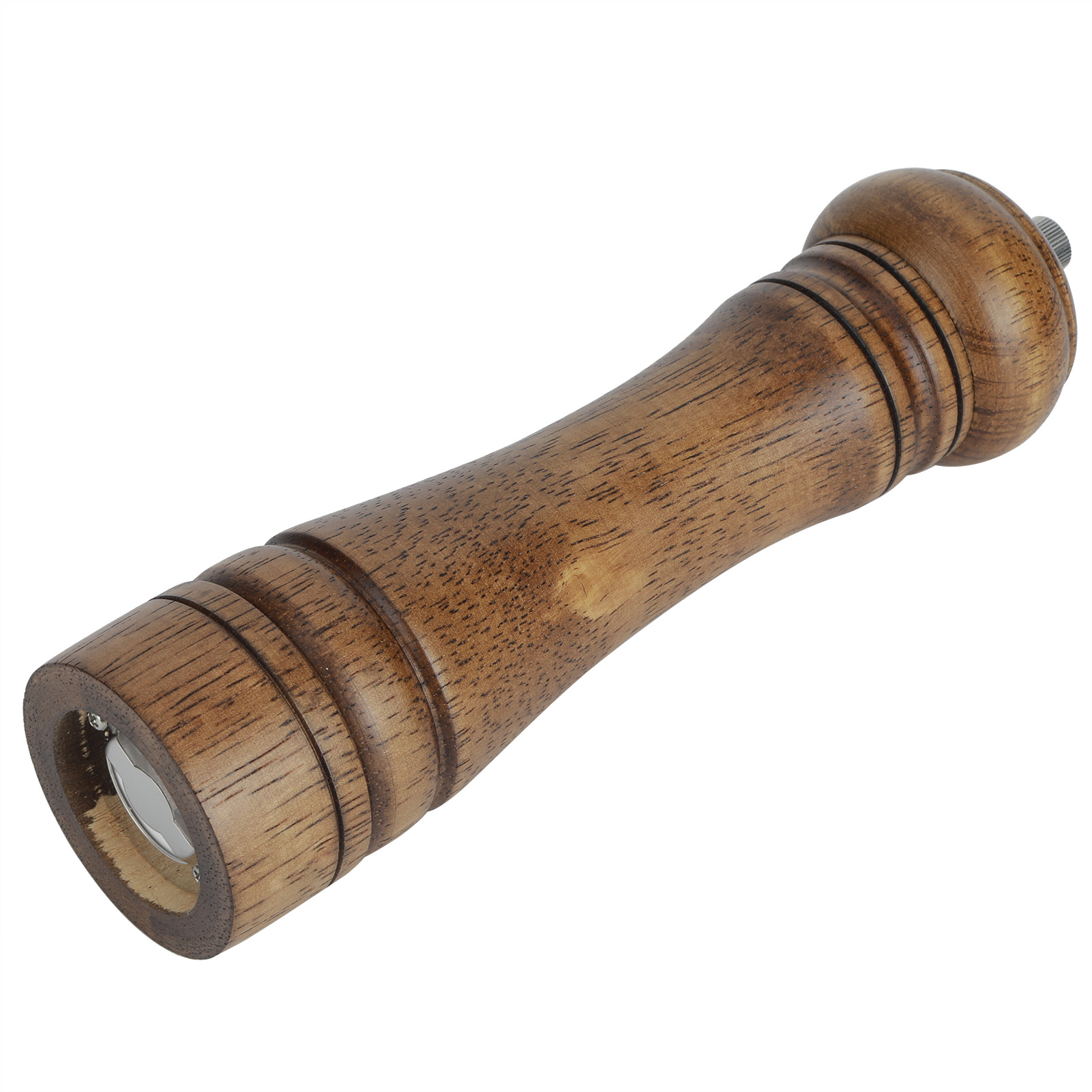 Professionelle Pfeffermühle Aus Eichenholz, Manuell, 20 Cm (8 Zoll)
