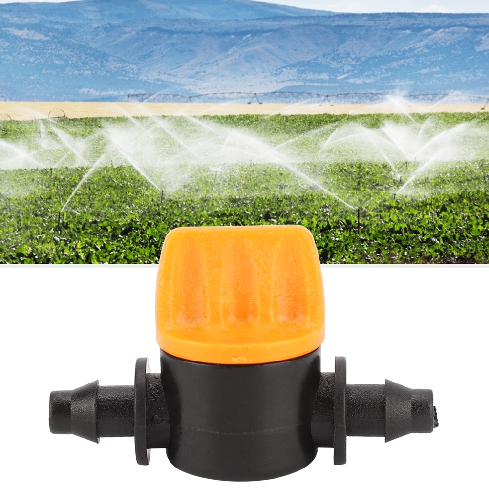 100 Stück Gartenbewässerung 2-wege Pvc 4/7 Wasserstopp Gerader Verbindungsschlauch Ventil Werkzeug