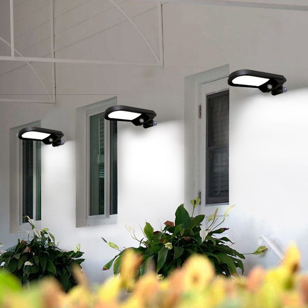 Garten- Und Hofleuchte Mit Solarbetriebener Led-außenbeleuchtung Mit Sensor, Landschafts- Und Wandleuchte Zur Dekoration