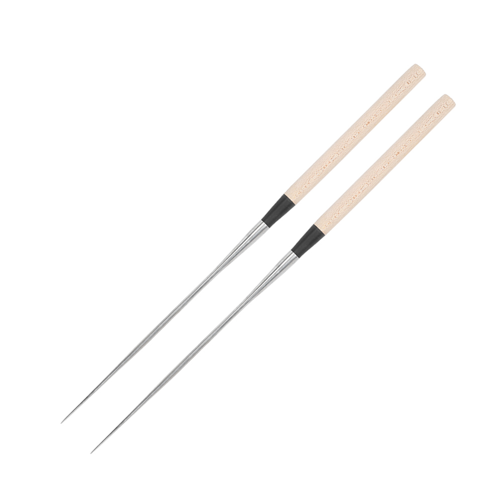 Japanische Sushi-essstäbchen Aus Edelstahl Mit Holzgriff, Größe L
