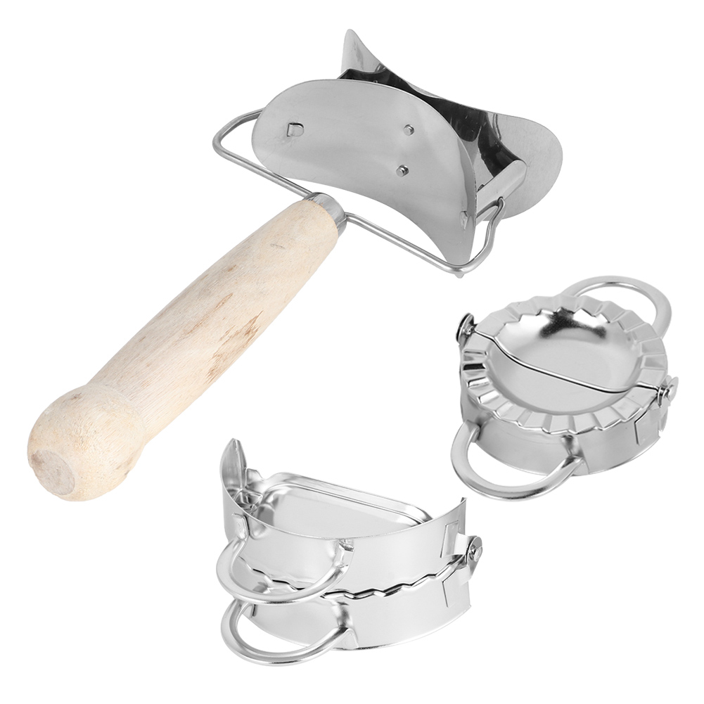 Manuelles Teigtaschen-set Aus Edelstahl 304 Mit Teigtaschenformer, Küchenutensilien