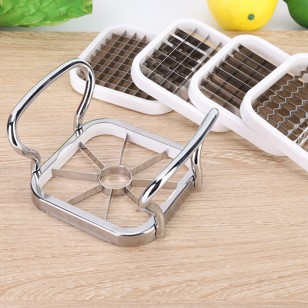 5-in-1-edelstahl-kartoffelschneider, Obstschneider, Zerkleinerer, Pommes-frites-werkzeug, Küchenhelfer