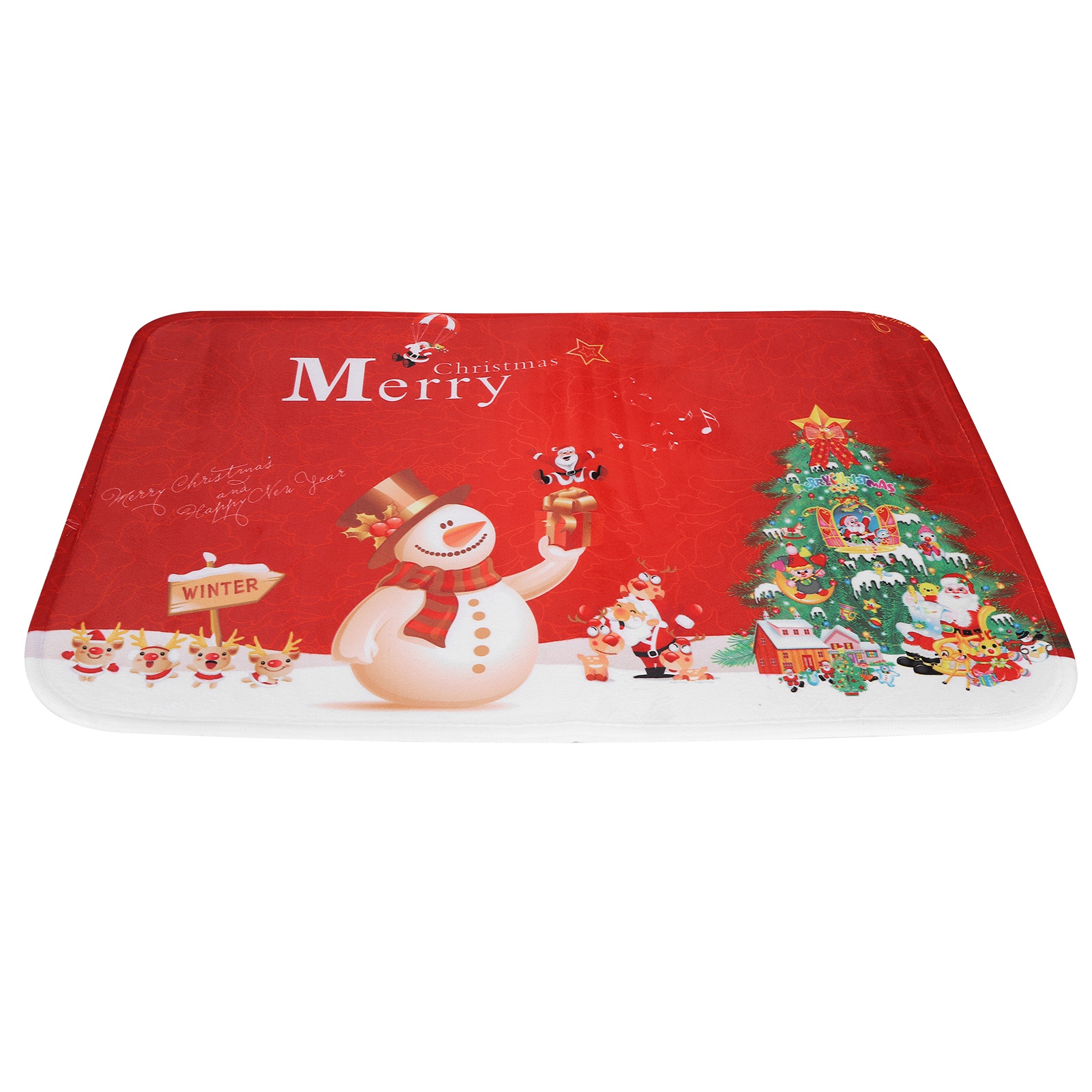 Weihnachts-fußmatte, Rutschfeste Bodenmatte, Eingangs-fußmatte, Teppich, Haushaltsbedarf