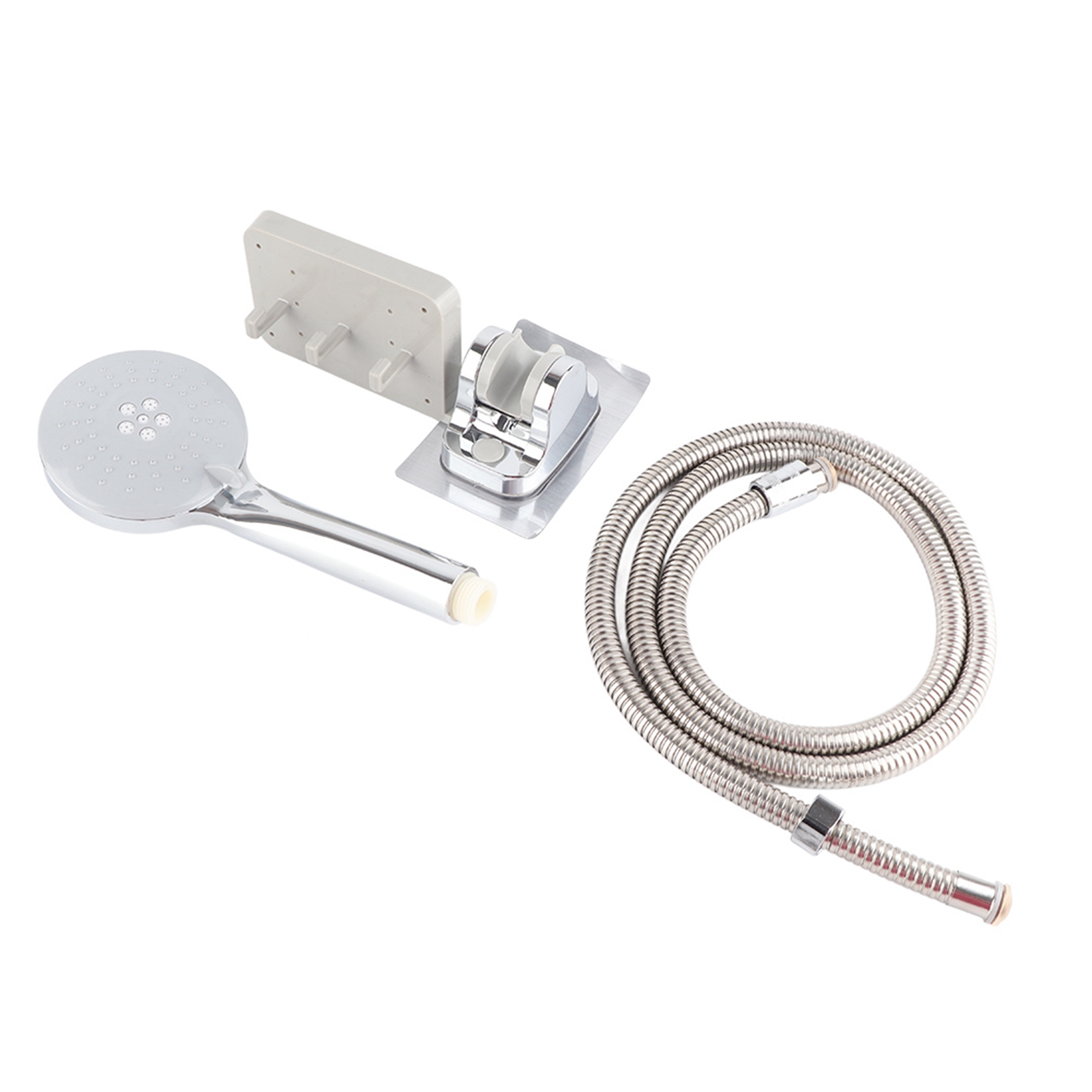 G1/2 Zoll 3-funktionen Abnehmbarer Handbrausekopf Sprayer Handbrause Badezimmerzubehör Kit De Pomme De Douche (support De Duche Multifonctionnel)