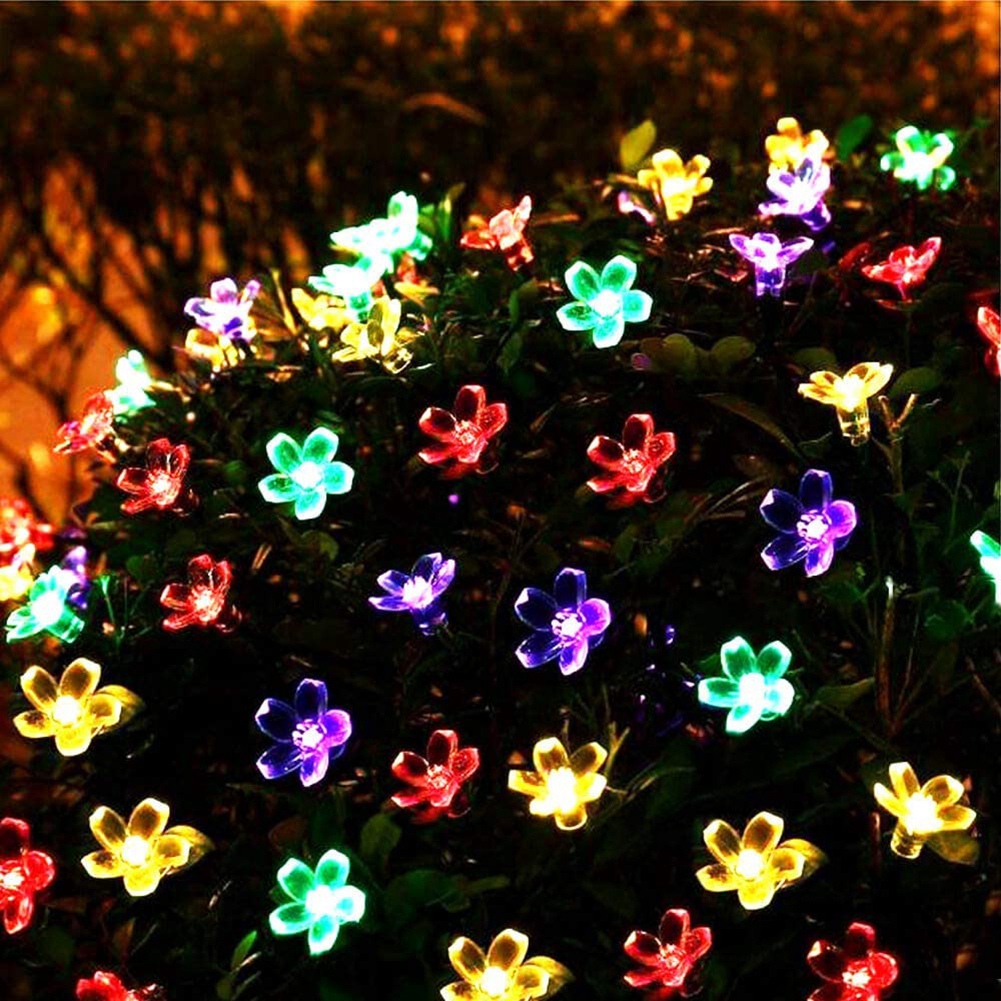 Wasserdichte Solar-lichterkette Mit 50 Leds Für Den Außenbereich, Ideal Für Weihnachtsbaum-, Garten- Und Hofdekorationen