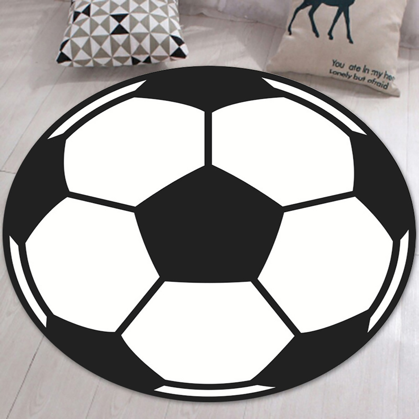Rutschfeste, Runde Sitzmatte, Waschbarer Teppich, Rotray Stuhlmatte, Schlafzimmermatte, 80 Cm