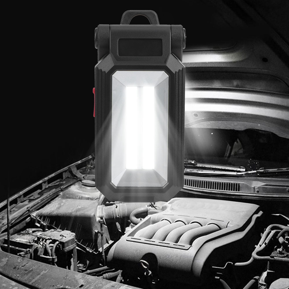 Mini-falt-led-cob-arbeitsleuchte Mit Magnetverschluss, Einstellbarer Helligkeit Und Haken Für Reparaturen Im Freien, Usb-aufladbar, W559
