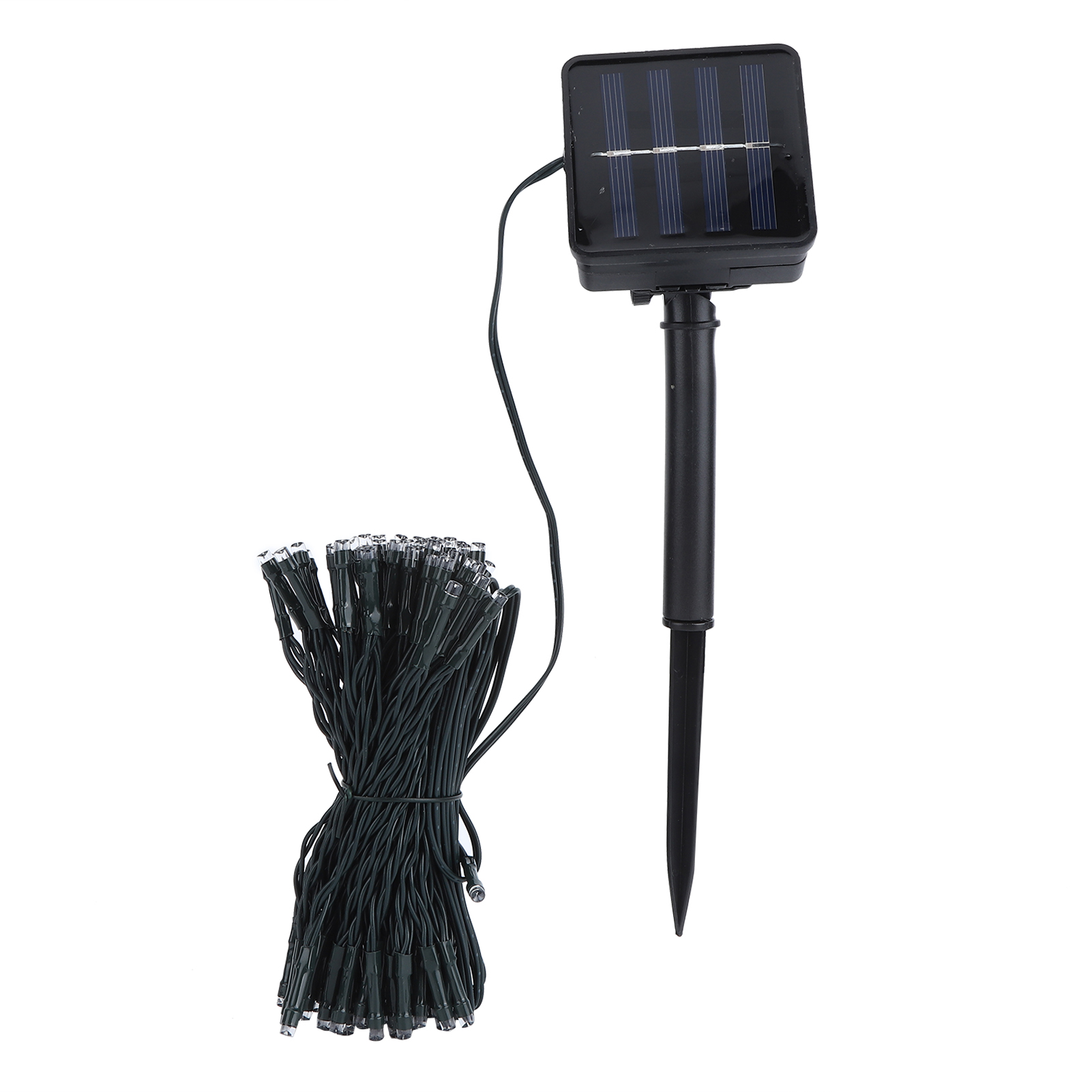 Wasserdichte Led-solar-lichterkette Für Den Außenbereich, Ideal Für Weihnachtsbaum, Garten, Hochzeit, Rasenparty, Dekoration, Blaues Licht