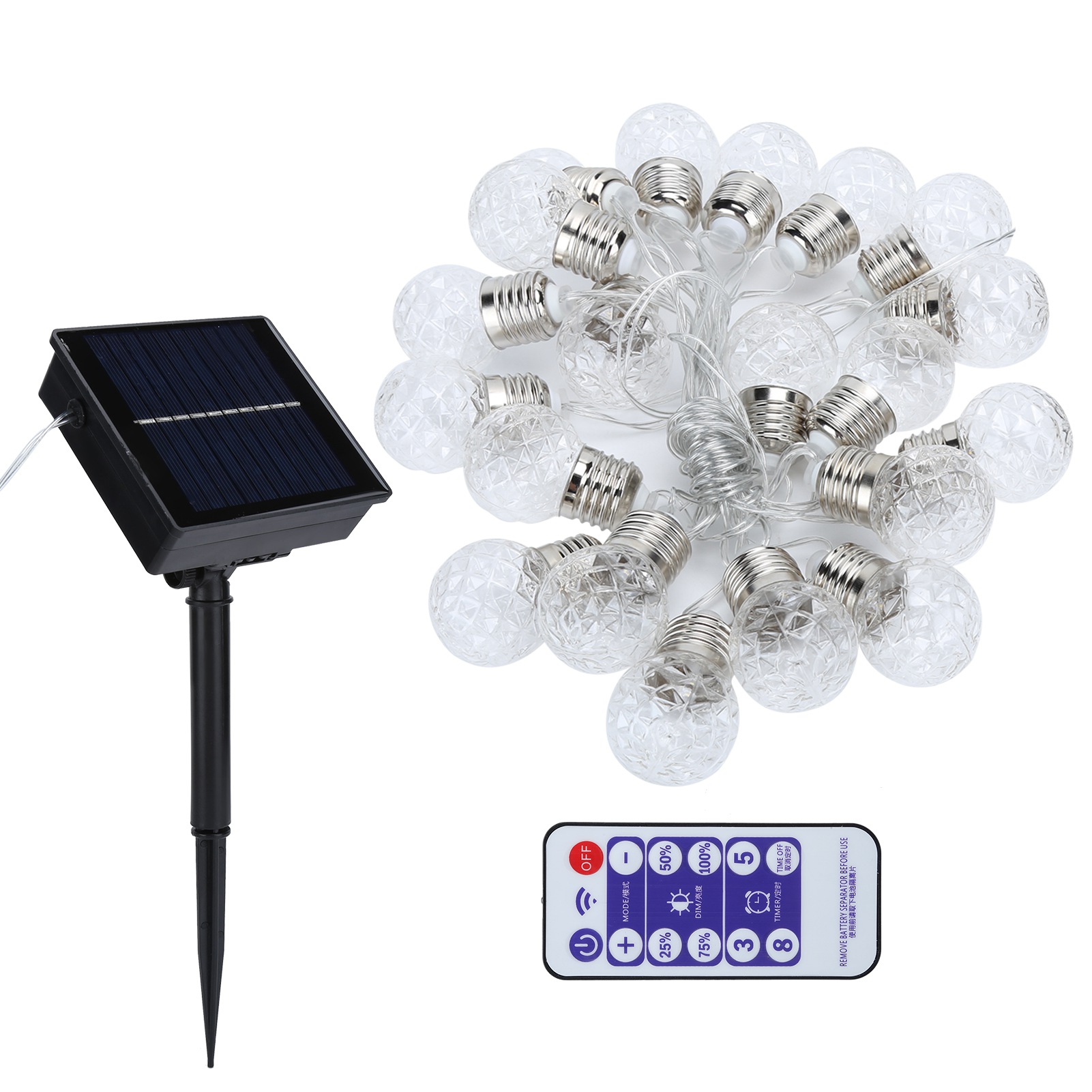 20 Led Solar-lichterkette, Wasserdicht, Für Den Außenbereich, Terrasse, Festliche Dekoration, Gartendekoration