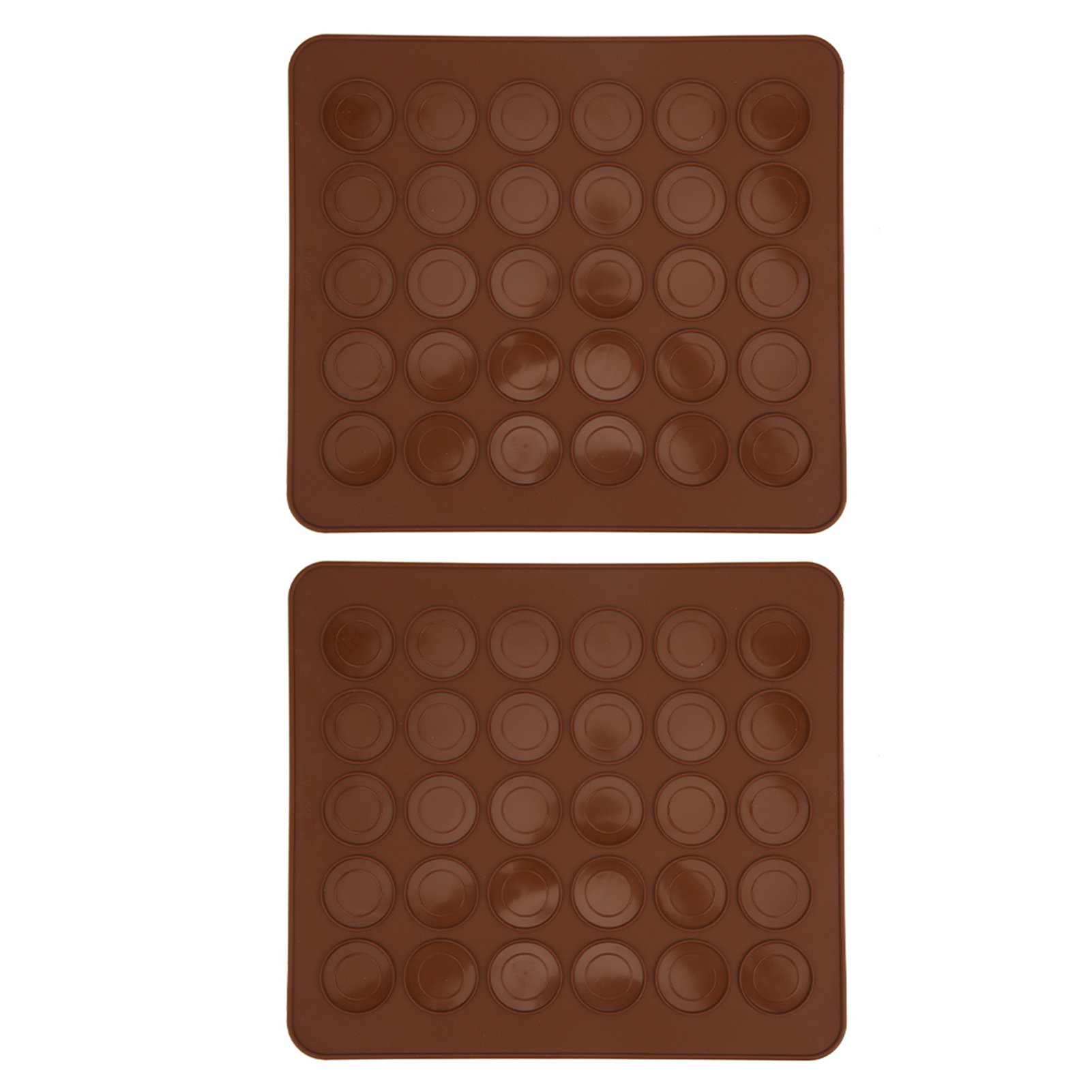 2 Stück Silikon-backmatten Mit 30 Löchern, Antihaftbeschichtet, Ideal Für Macarons Und Als Küchenbackzubehör