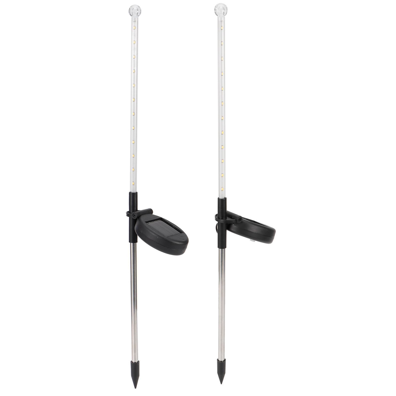 2 Stück Wasserdichte Ip44 Led-solar-gartenleuchten, Romantische Gartendekoration, Warmes Licht