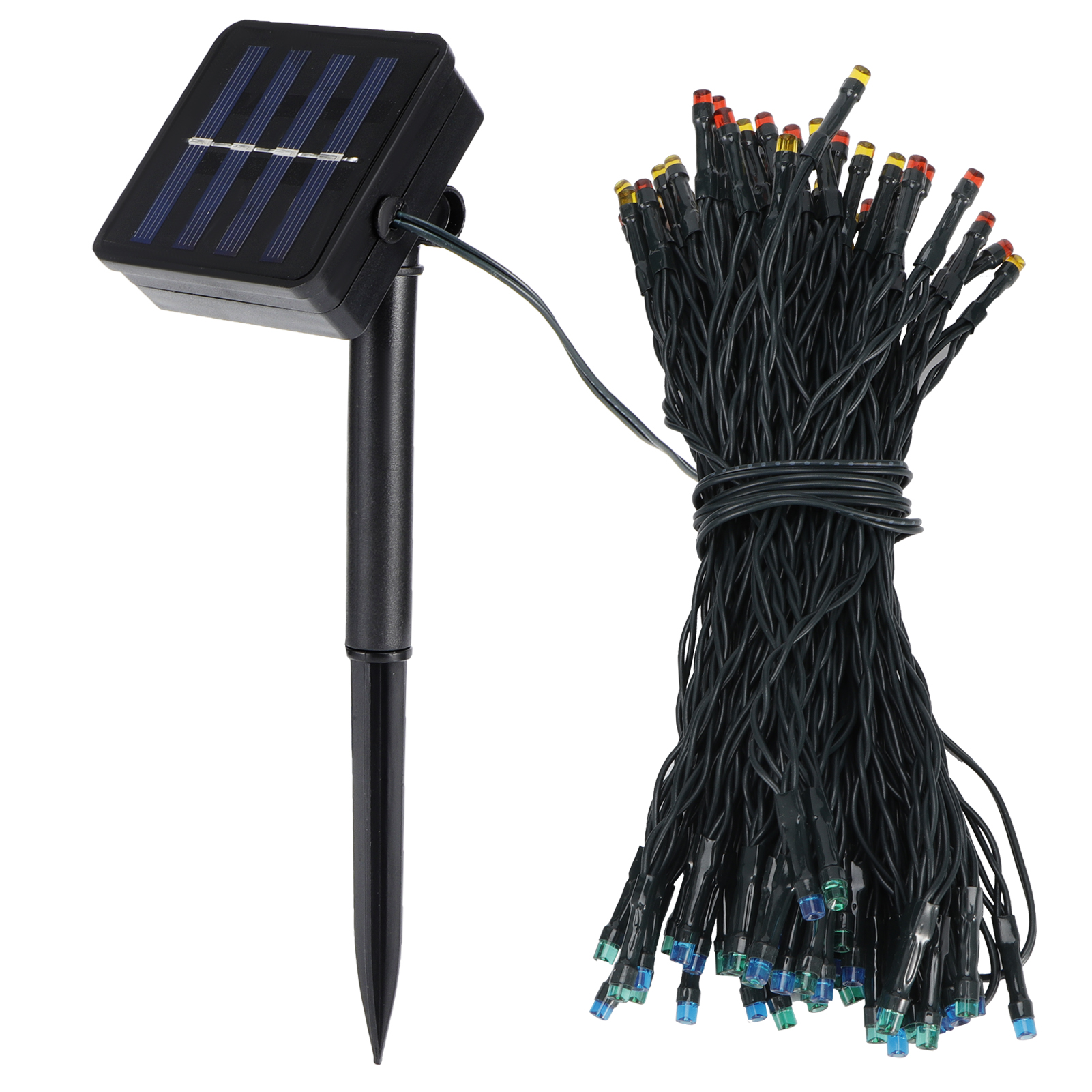 17 M Lange Solar-lichterkette Mit 100 Leds, Ip67 Wasserdicht, Dekorative Lampe Für Garten, Hof Und Rasen, Farbenfrohes Licht