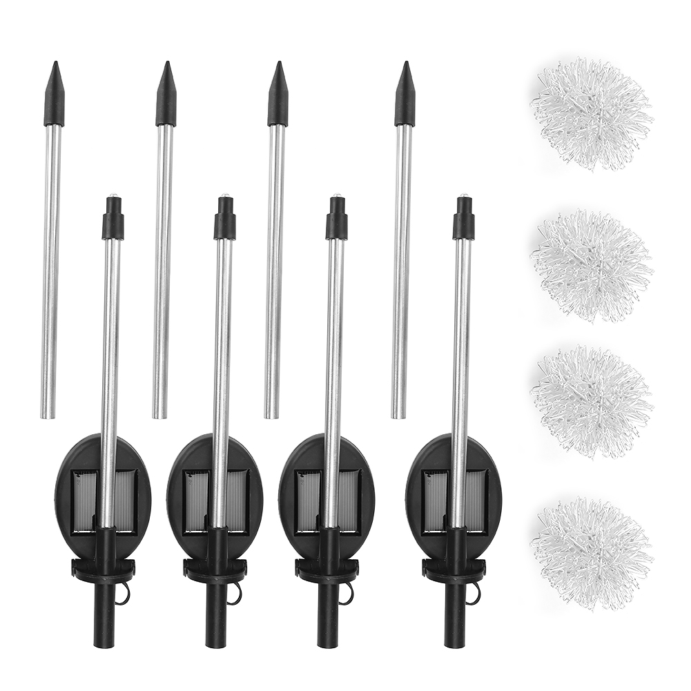 4er-set Led-solar-gartenleuchten, Diy-blumenlampen Für Terrasse, Rasen Und Garten
