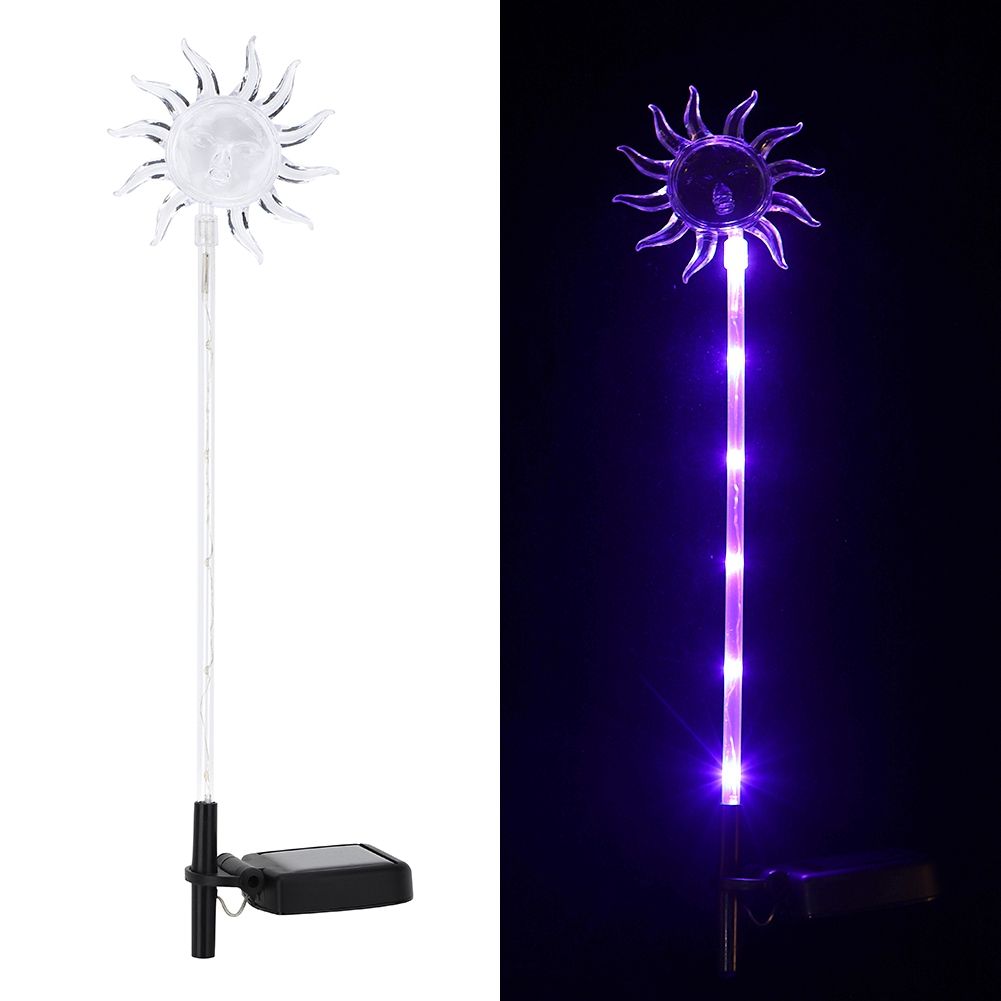 Solarbetriebene 6-led-leuchte, Farbenfrohe Außen- Und Innenlampe Für Garten, Hof Und Rasen Zur Dekoration