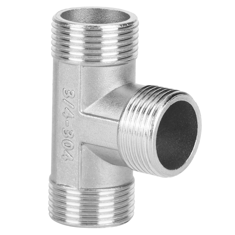 T-förmiges T-stück-rohrverbinder-fittings 3/4"-außengewinde Auf 3/4"-außengewinde Auf 3/4"-außengewinde