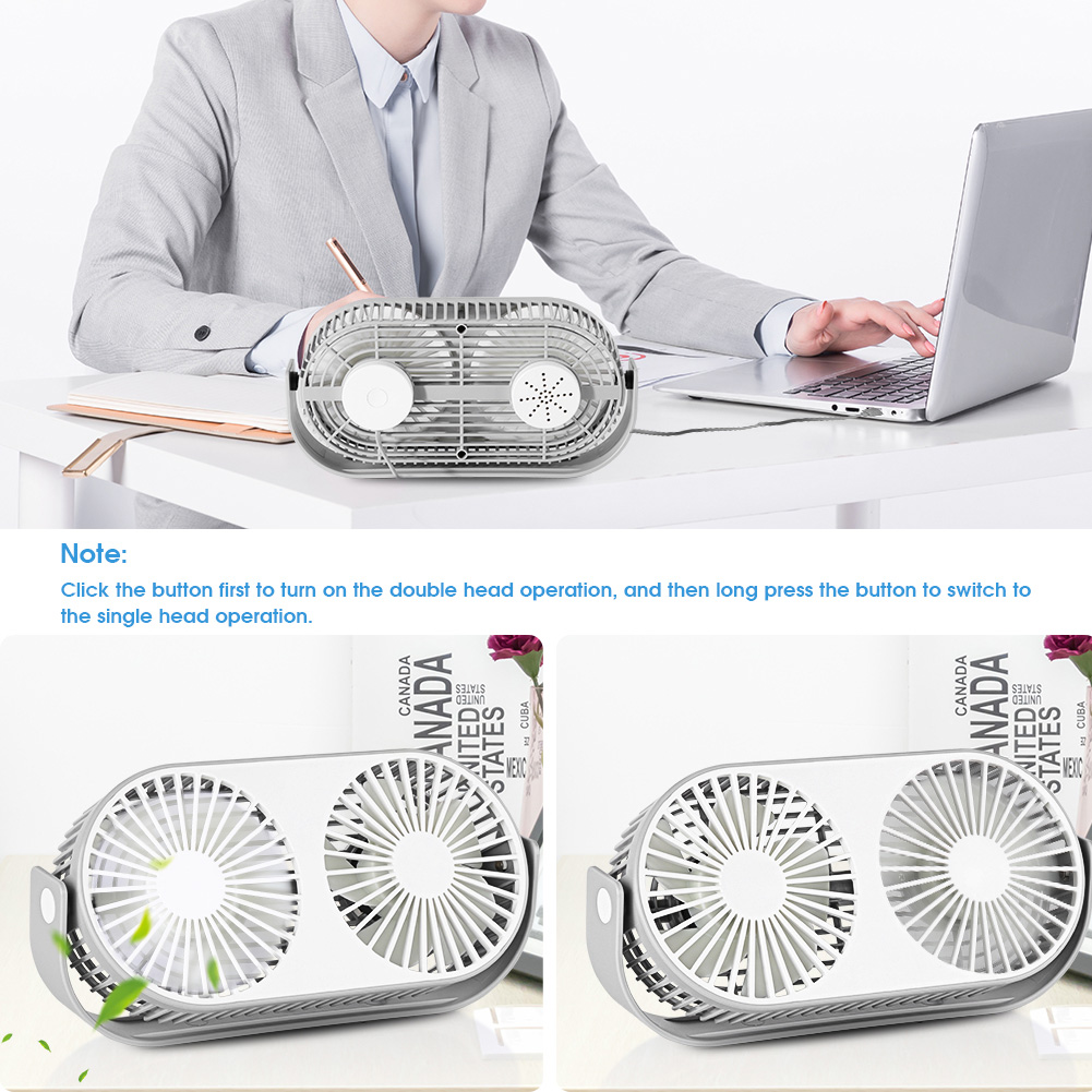 Neuer Usb-tischventilator (2019) Mit Drei Geschwindigkeitsstufen, Superleise, 360°-drehung Nach Oben Und Unten – Perfekt Für Zuhause.